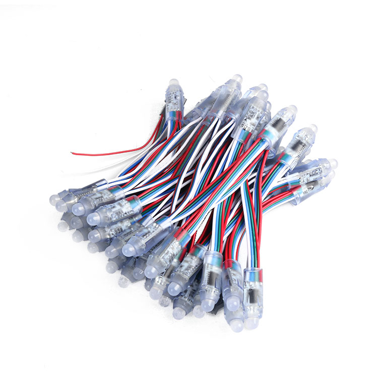 12mm WS2801 5V rgb pixel point programmable Led String light Exposure lamp